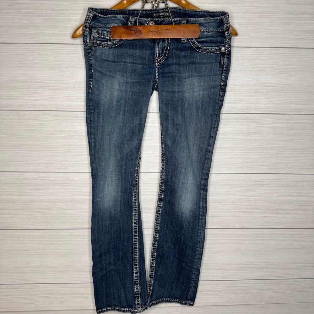 Silver Jeans Co Tuesday Bootcut Jeans Women Blue Wash Size 16‎ 1/2 W29 L33